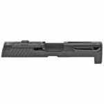 Grey Ghost Precision Stripped Slide, For Sig P320 Compact, Dual Optic Cutout Compatible With Leupold DeltaPoint Pro, Trijicon RMR, Or Sig Romeo1 With Supplied Shim Plate (Correct Length screws Included), Comes With A Custom G10 Cover Plate And Proper Screws For Use Without Optic Installed, Version 1 Slide Pattern, Black DLC Finish GGP320-C-BLK-1 - Image 2